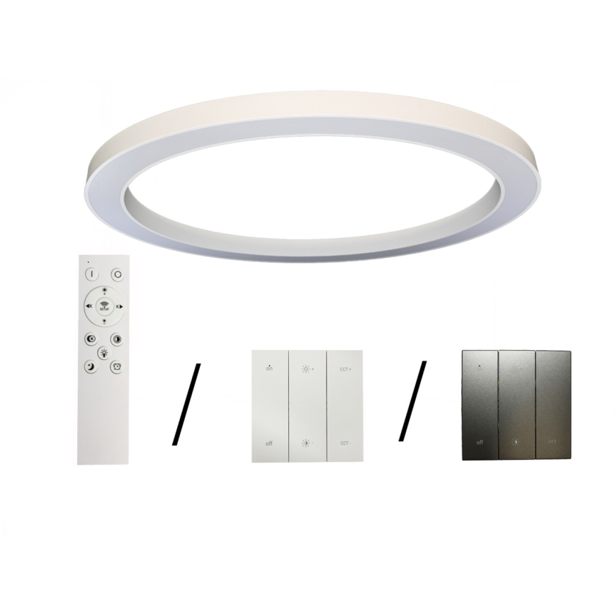 Plafonieră LED 115 W, 230 V, 3000/4000/6500 K, Ø 120 cm, alb