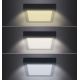 Plafonieră LED/12W/230V 3000/4000/6000K negru pătrat