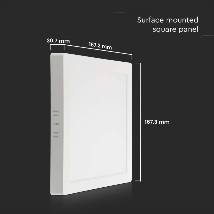 Plafonieră LED/12W/230V 6500K 16,7x16,7 cm alb