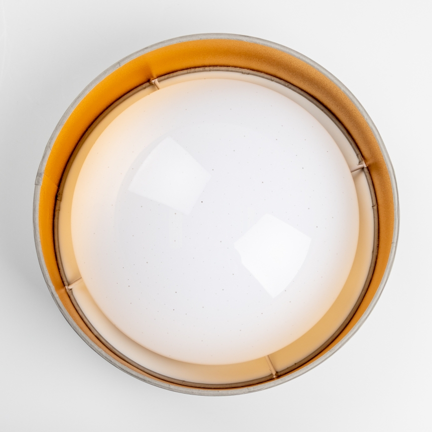 Plafonieră LED, 12W, 230V, Ø 32 cm, taupe/auriu