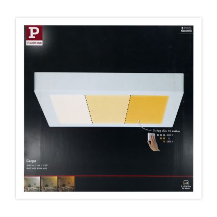 Plafonieră LED/13W CARPO 230V 2300/2500/3000K Paulmann 79801