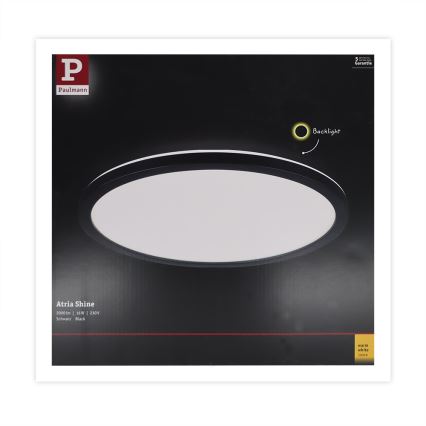 Plafonieră LED/16W ATRIA 230V neagră Paulmann 70998