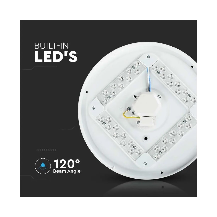 Plafonieră LED/18W/230V d. 31 cm 3000/4000/6400K