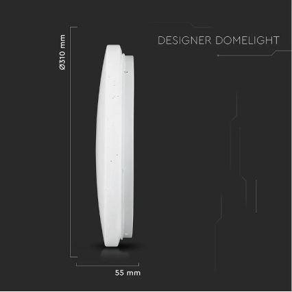 Plafonieră LED/18W/230V d. 31 cm 3000/4000/6400K