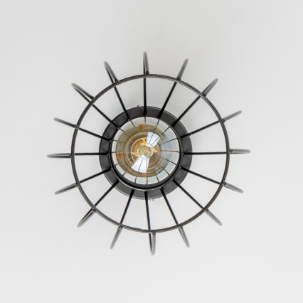Plafonieră LED 1xE27/6,5W/230V neagră