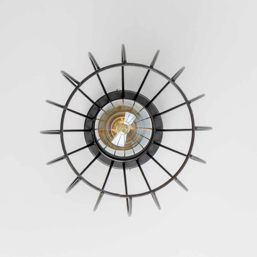 Plafonieră LED 1xE27/6,5W/230V neagră