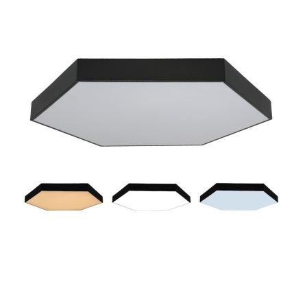 Plafonieră LED, 200W/230V, 3000/4000/6500K, Ø100 cm, negru