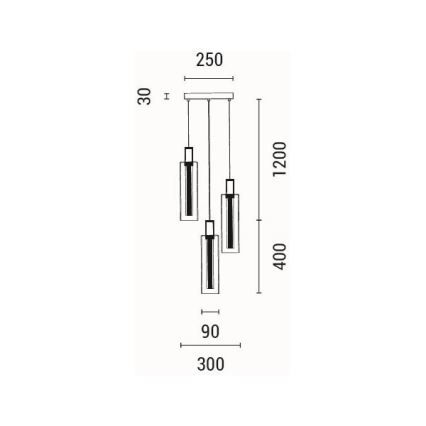 Plafonieră LED/21W/230V 3000K