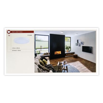 Plafonieră LED/22W ABIA 230V albă Paulmann 71021