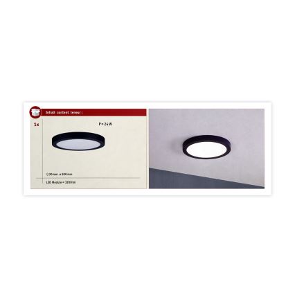 Plafonieră LED/22W ABIA 230V albastru închis Paulmann 70986