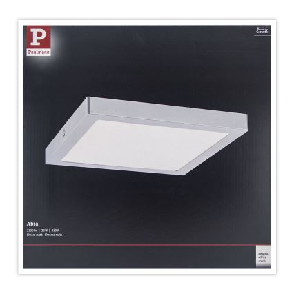 Plafonieră LED/22W ABIA 230V crom mat Paulmann 71024