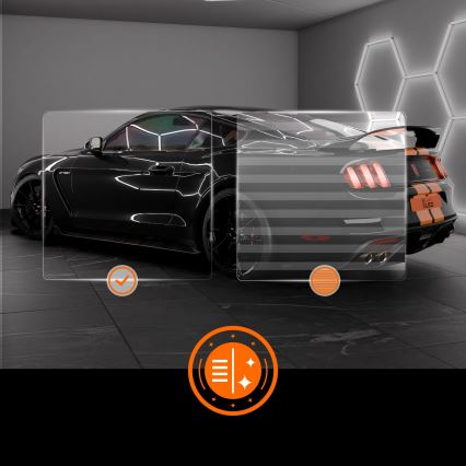 Plafonieră LED HEXAGON 240W, 85-265V, 6500K, 298x209 cm, CRI 90, IP44, alb