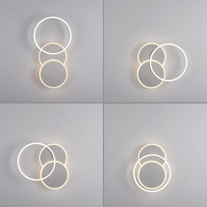 Plafonieră LED/25,5W/230V crom mat Leuchten Direkt 14116-55