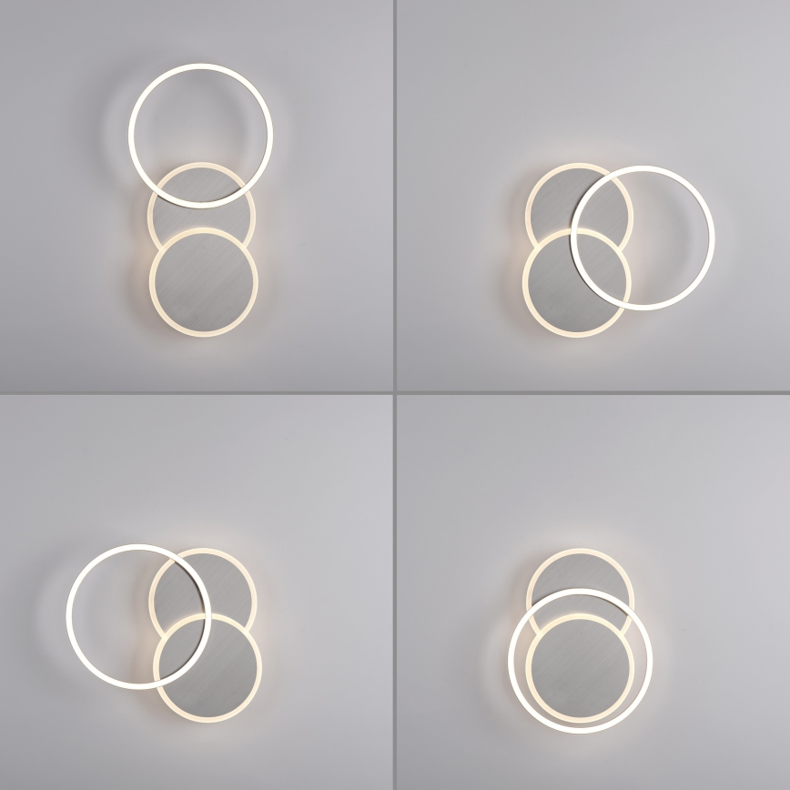 Plafonieră LED/25,5W/230V crom mat Leuchten Direkt 14116-55