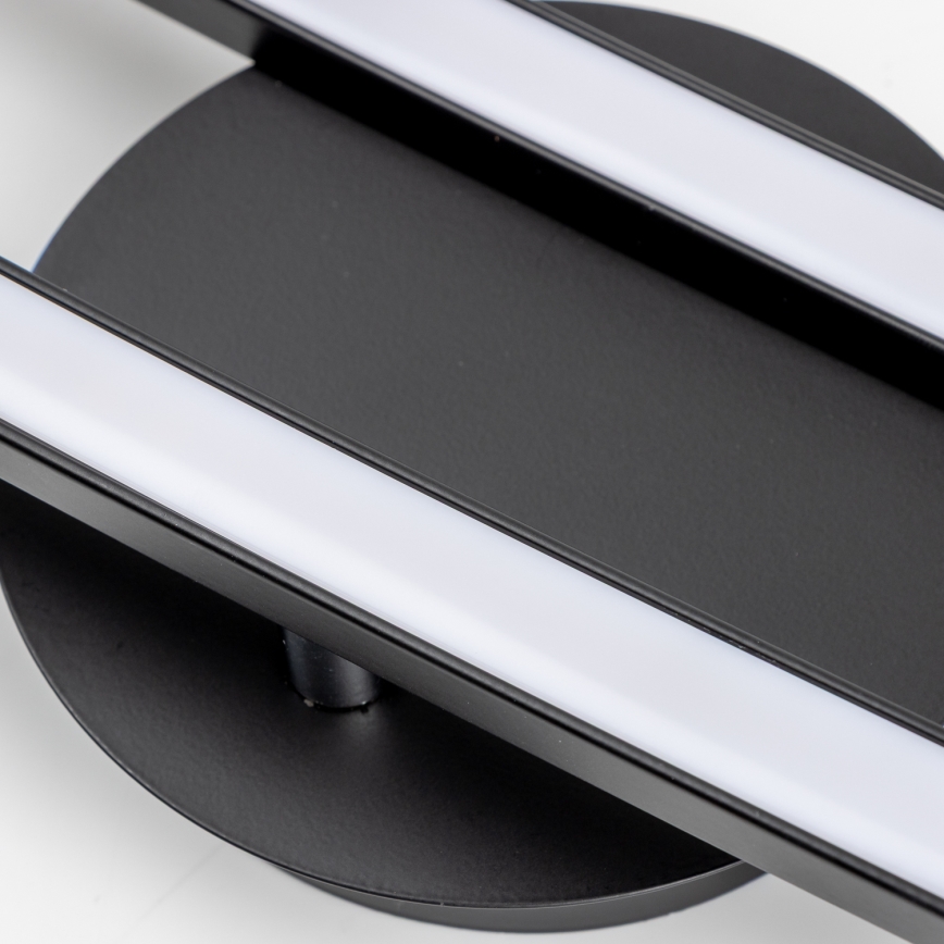 Plafonieră LED 2x6W/230V neagră