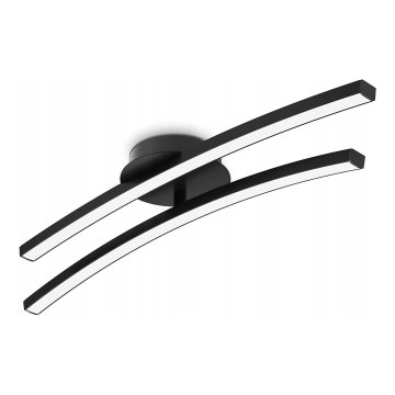 Plafonieră LED 2xLED/6W/230V 3000K neagră