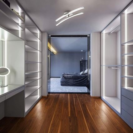 Plafonieră LED 2xLED/6W/230V, crom lucios