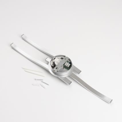Plafonieră LED 3 x 6W, 230V, 3000K, argintie