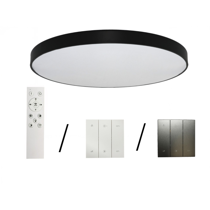 Plafonieră LED 300W, 230V, 3000/4000/6500K, Ø 120 cm, negru