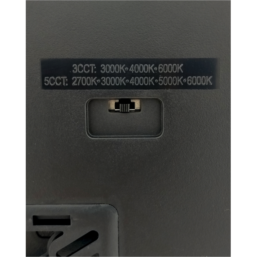 Plafonieră LED, 32 W, 230 V, 3000/4000/6500 K, 40 x 40 cm, negru