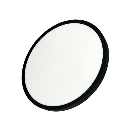 Plafonieră LED 32 W, 230 V, 3000/4000/6500 K, Ø 40 cm, neagră