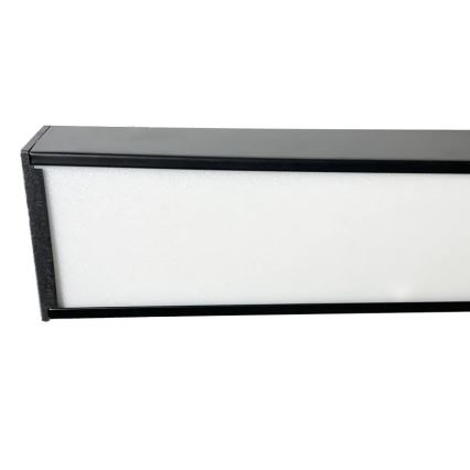 Plafonieră LED/32W/230V 4000K 120x13 cm negru