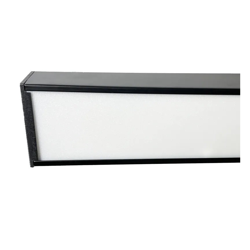 Plafonieră LED/32W/230V 4000K 120x13 cm negru