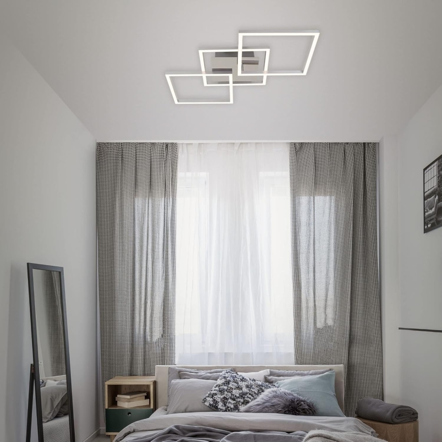 Plafonieră LED/33W/230V/3000K, crom mat