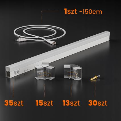 Plafonieră LED HEXAGON, 350W, 85-265V, 4000K, 313x298 cm, CRI 90, IP54, albă