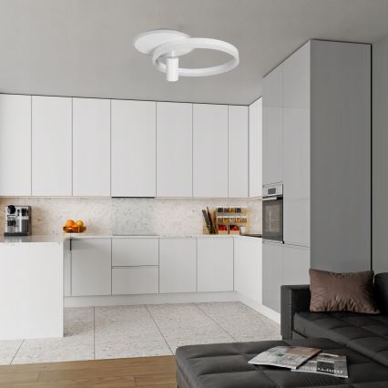 Plafonieră LED/38W/230V + 1xGU10/30W, alb