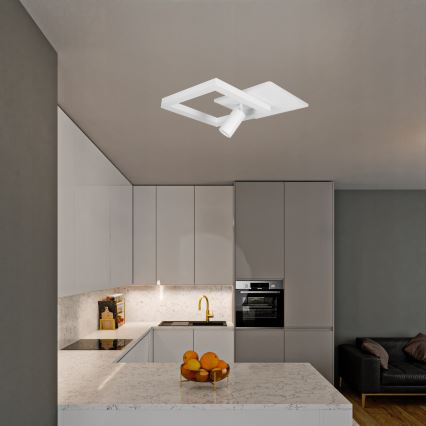 Plafonieră LED/38W/230V + 1xGU10/30W albă