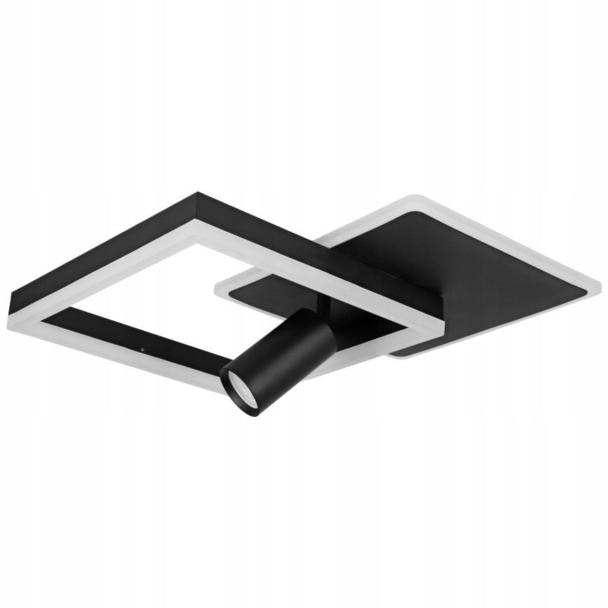 Plafonieră LED/38W/230V + 1xGU10/30W neagră