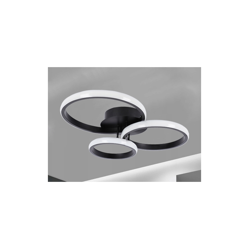 Plafonieră LED 38W/230V, neagră