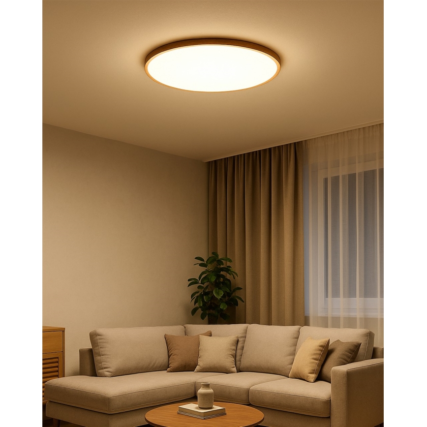 Plafonieră LED, 40 W, 230 V, 3000/4000/6500 K, Ø 50 cm, bej