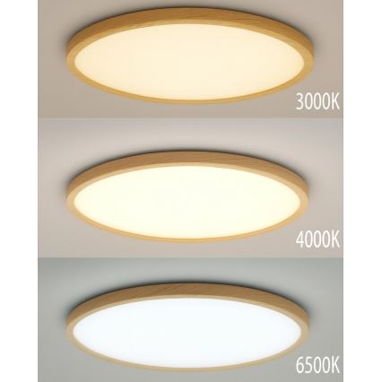 Plafonieră LED, 40 W, 230 V, 3000/4000/6500 K, Ø 50 cm, bej
