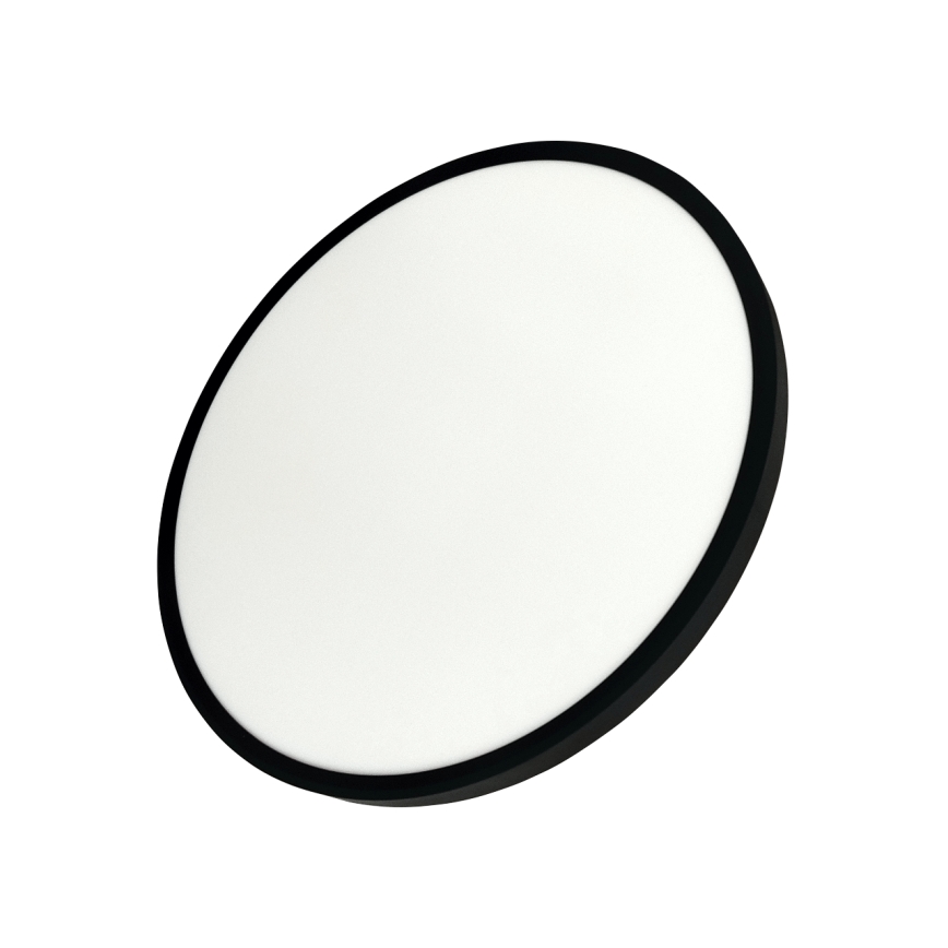 Plafonieră LED, 40 W, 230 V, 3000/4000/6500 K, Ø 50 cm, neagră