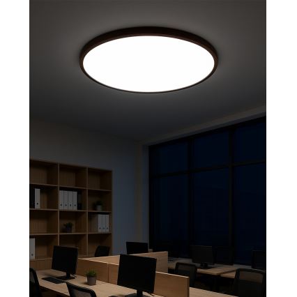Plafonieră LED 40W, 230V, 3000/4000/6500K, Ø 50 cm, maro