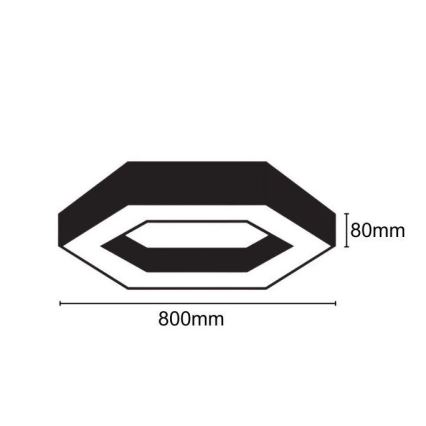 Plafonieră LED/40W/230V 4000K d. 80 cm