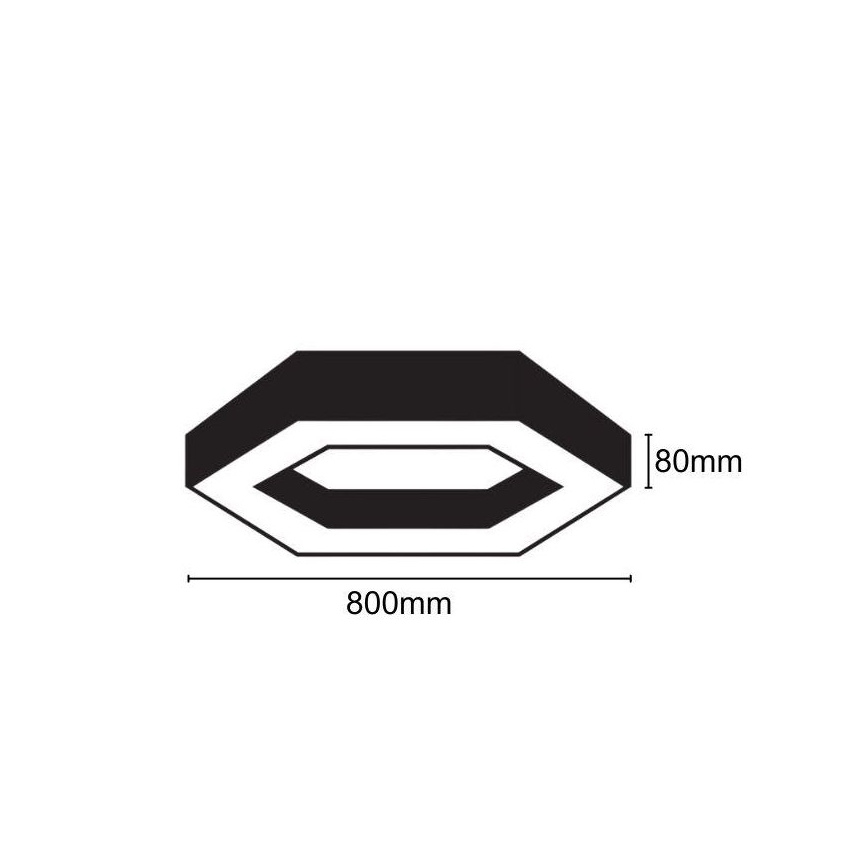 Plafonieră LED/40W/230V 4000K d. 80 cm