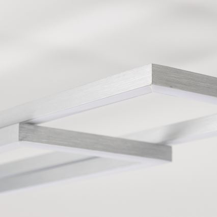 Plafonieră LED/40W/230V crom mat