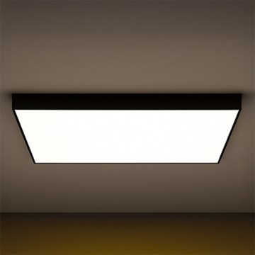 Plafonieră LED/480W/230V 3000/4000/6500K 120x120 cm neagră