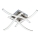 Plafonieră LED 4x 2,6 W/230 V/3000 K, crom mat
