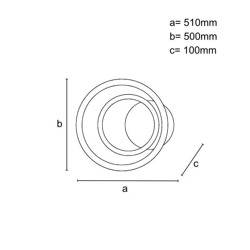 Plafonieră LED 55W dimabilă, 230V, 3000–6500K, cu telecomandă