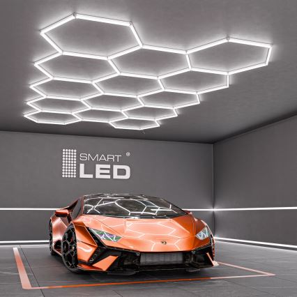 Plafonieră LED HEXAGON/570W/85-265V 6500K 522x298 cm CRI 90 IP44 albă