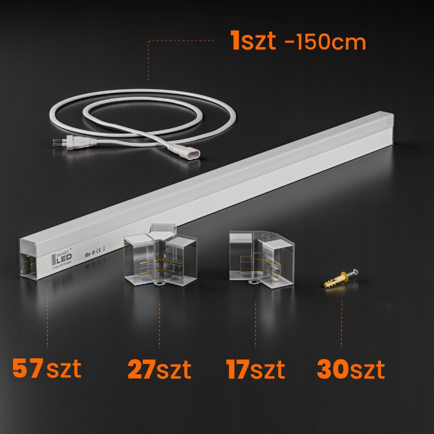 Plafonieră LED HEXAGON/570W/85-265V 6500K 522x298 cm CRI 90 IP44 albă