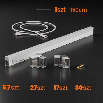 Plafonieră LED HEXAGON LED/570W/85-265V 6500K 522x298 cm CRI 90 IP54 albă