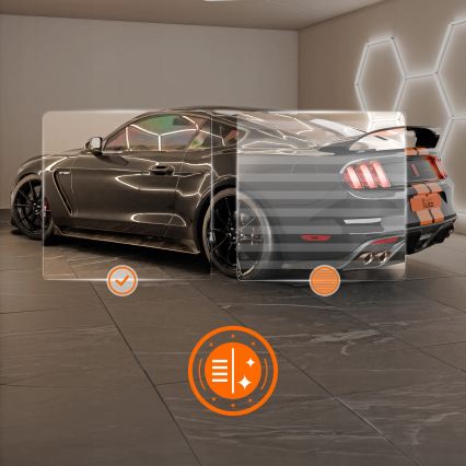 Plafonieră LED HEXAGON LED/696W/85-265V 4000K 484x243 cm CRI 90 IP44 alb