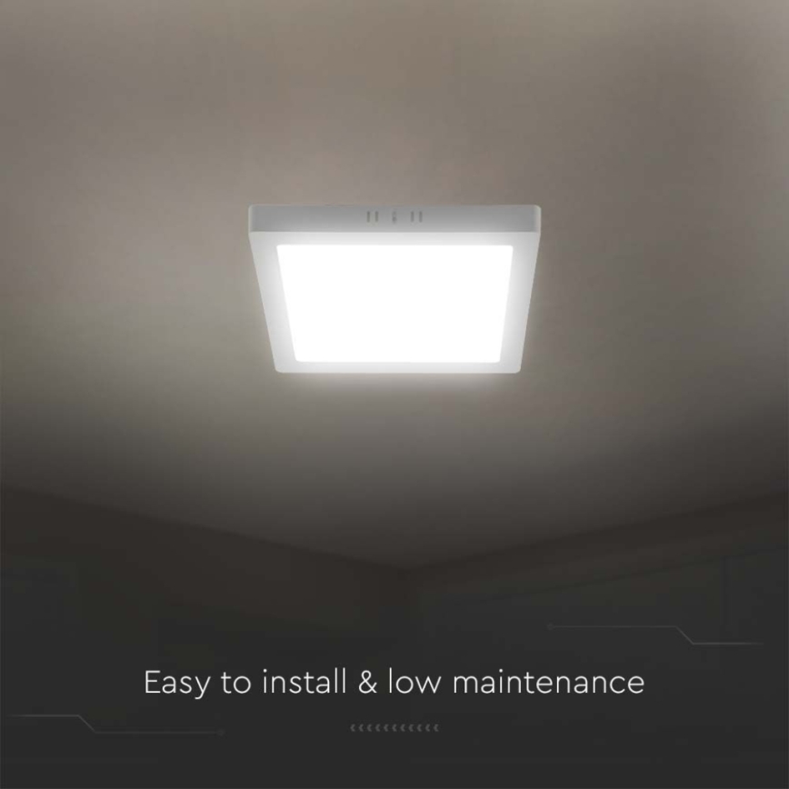 Plafonieră LED/6W/230V 6500K 12x12 cm alb