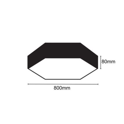 Plafonieră LED/70W/230V 4000K d. 80 cm