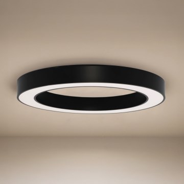 Plafonieră LED 80W/230V, 3000/4000/6500K, Ø 80 cm, negru